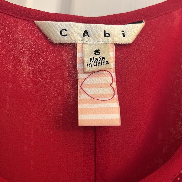 CAbi Tank - Red & White size Small - Picture 3 of 3